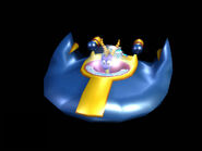 Spyro riding a UFO