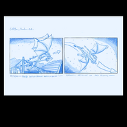 Storyboard of Red flying