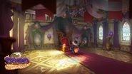 Spyro Reignited Trilogy concept art of the Sorceress's Throne room