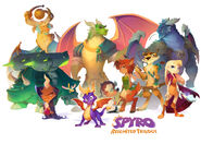 Spyro Reignited Trilogy group roster by Nicholas Kole