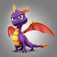 Spyro as he appears in A New Beginning and The Eternal Night