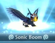 Sonic Boom in her elemental background