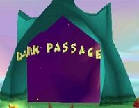 Характерный для мира Ткачей бирюзовый портал.