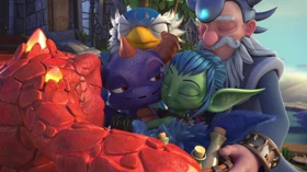 Spyro fully reunites with his friends and Master Eon