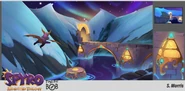 Spyro Reignited Trilogy Icy Flight train bridge by Sarah Morris