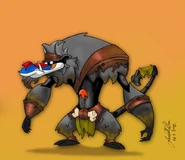 A Swamp Ape Soldier by Jared Pullen