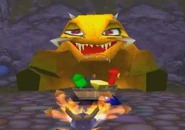 Пещера спящих монстров: тварь слева