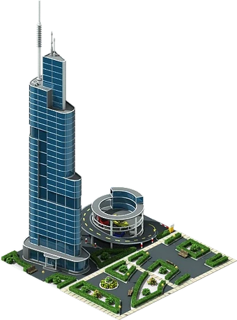 摩天楼 Citymark Centre (388.3 m / 1,274 ft), the soon-to-be fourth