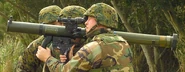 Die MK153 SMAW wird im echten Leben abgefeuert.