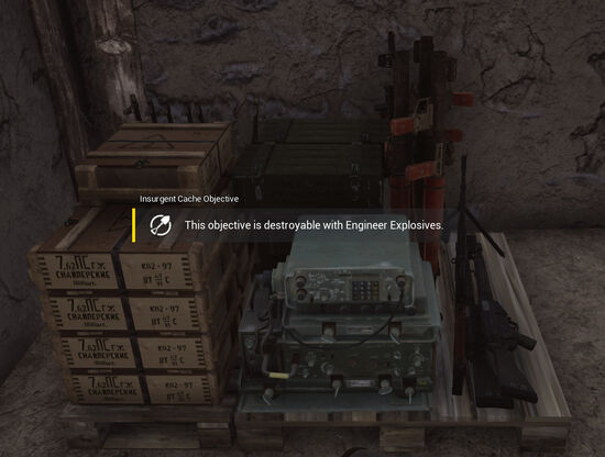 Insurgency weapon cache