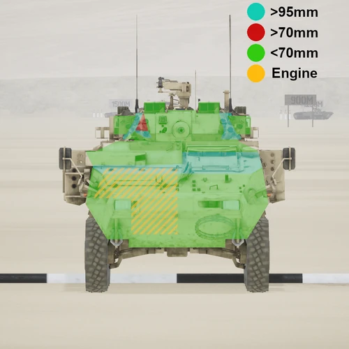 IFV armour map LAV6