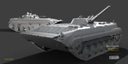 Frühe Renderings der BMP-1 und BMP-2.