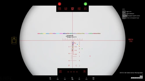 Actual sabot trajectory of "ZTZ99A"