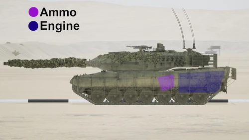 Leopard 2A6M side+ammorack