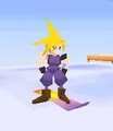 Final Fantasy VII Snow Boarding