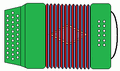 3-row diatonic button accordion