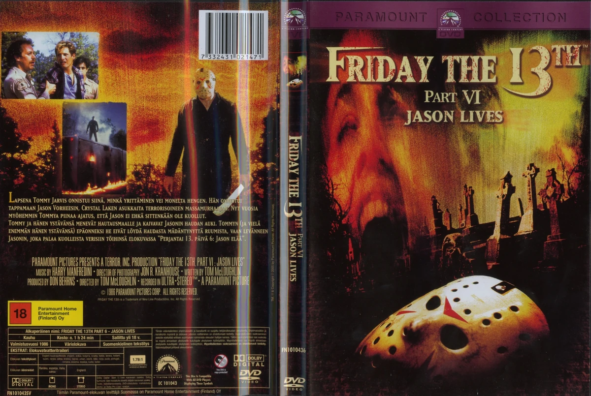 SF・ファンタジー・ホラー Friday the 13th Part VI: Jason Lives Friday the 13th Part VI: Jason Lives - Wikipedia