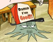 Early Cuyler with tire marks on his face