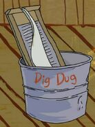 Dig Dug metal can