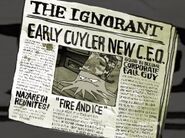 Newspaper seen in the second episode