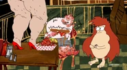 Sheriff with his tumors watching a stripper in Ain't Nothin' But A Wing.jpg (245 KB)