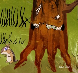 Chipmunk & Living Tree