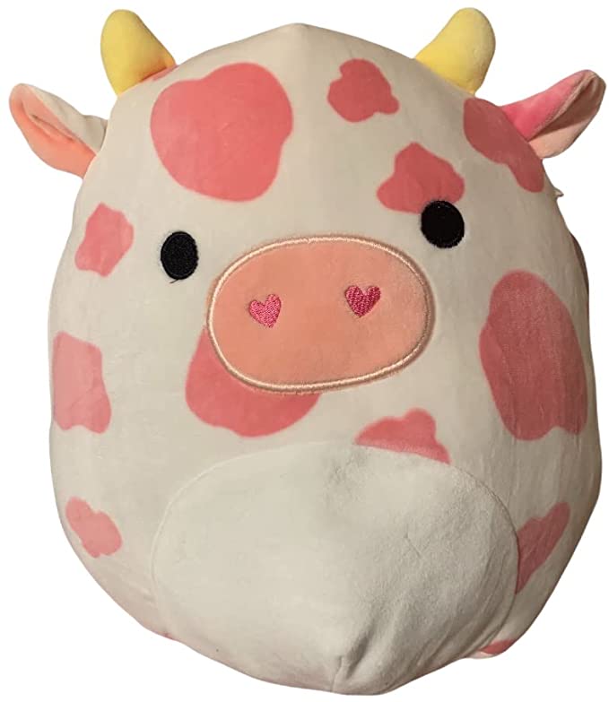 Squishmallow Evangelica 11 inch Pink Cow 2022 Valentine Kellytoy Soft Plush  gift