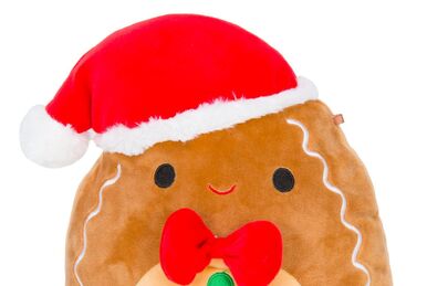 NWT 2019 Squishmallow 8 Christmas Jordan Gingerbread cookie plush