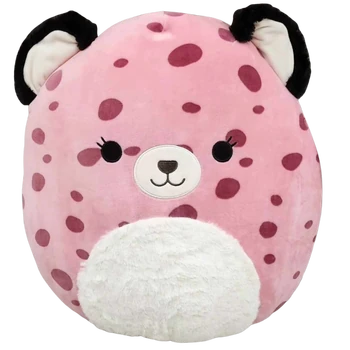 Squishmallows Brina De In Chocolade Gedoopte Roze Bigfoot Met Roze Strik 20 Cm