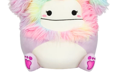 Peluche Squishmallows De 20 Cm Callum Le Monstre Vert Arborant Un Bandeau Chauve-souris
