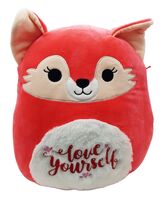 A photo of a red fox plushie.