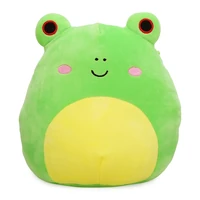 A photo of a frog plushie.