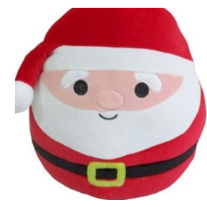 Squishmallow 4 Inch Nick the Santa with Patterened Suit Christmas