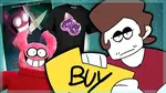 Rick on the thumbnail of a Spooky Month merch video.