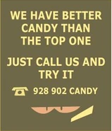 The Candy Dealer's phonebook ad from the Spooky Month ARG.