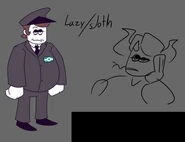 Concept sketch of Rick as a "lazy/sloth" demon for Hollow Sorrows credit art.