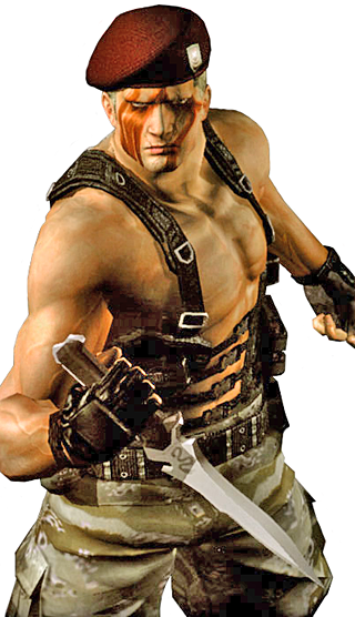 Krauser - Faca Snakebite utilizada pelo personagem no game Resident Ev