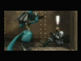 Lucario finds Snake