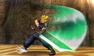Cloud's forward tilt.