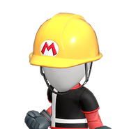 The Builder Mario helmet