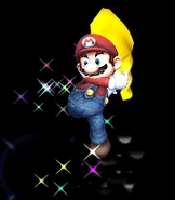 Mario using Cape in Super Smash Bros. Brawl.