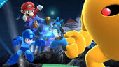Mario, Mega Man and Lucario VS Yellow Devil