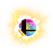 The Smash Ball as it appears in Super Smash Bros. Ultimate.