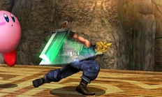 The last hit of Cloud's jab.