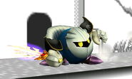 The second hit of Meta Knight's down smash.