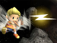 Lucas using PK Fire.