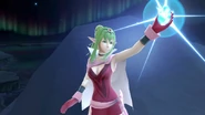 Tiki holding her dragonstone on Summit.