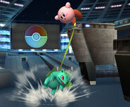 Ivysaur using Vine Whip to recover.