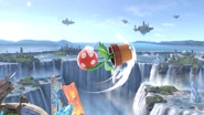 Piranha Plant’s forward air attack.