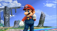 Mario on Battlefield in the E3 2006 trailer